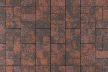 Брусчатка Stellard Прямоугольник 80 мм Color mix Браун